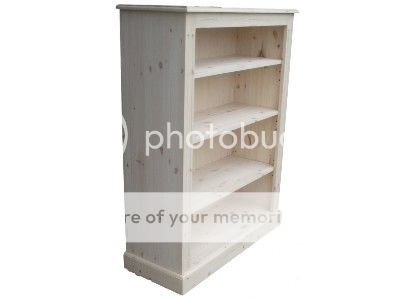 Solid Pine Furniture on Solid Pine Furniture White Wash Bookcase 4ft X 3ft Huge Choice Of