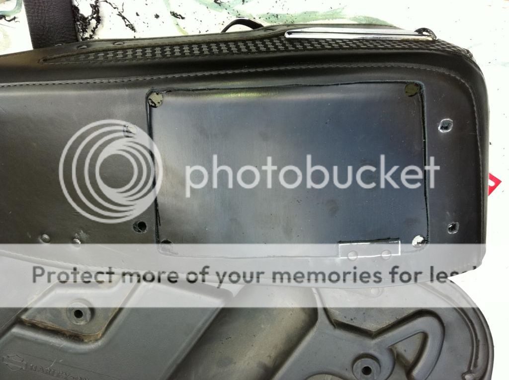 How to and soon)w/pics RKC Leather Saddlebag Speaker Bezels Harley Davidson Forums